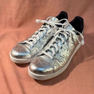Adidas Stan Smith Silver Ostrich-leather sneakers